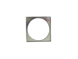  Porta-grelha cromado quadrado para grelha quadrada 100 mm.