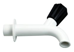  Torneira plastica de tanque branca  3/4