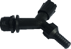 TORNEIRA DE JARDIM PRETA 1/2 X 3/4 UNIVERSAL