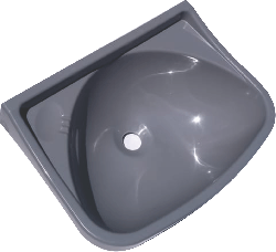  Pia de lavatório cinza