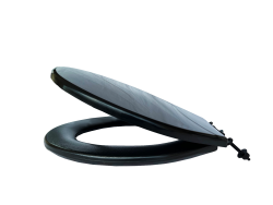 Assento Sanitário Macio Preto